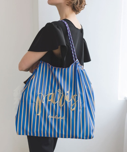 DONOBAN（ドノバン）の「ビッグマルシェバッグ（ハンドバッグ・レディース・ネイビー/ホワイト/カーキ/ブルー/ベージュ系その他/ネイビー系1/ブルー系その他2/ブルー系その他3/ブルー系その他/ベージュ/カーキ系1・L）」の8枚目の写真