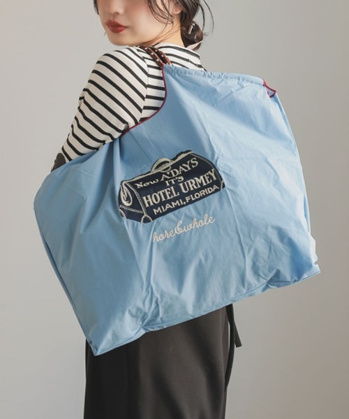 DONOBAN（ドノバン）の「ビッグマルシェバッグ（ハンドバッグ・レディース・ネイビー/ホワイト/カーキ/ブルー/ベージュ系その他/ネイビー系1/ブルー系その他2/ブルー系その他3/ブルー系その他/ベージュ/カーキ系1・L）」の7枚目の写真