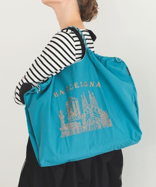 DONOBAN（ドノバン）の「ビッグマルシェバッグ（ハンドバッグ・レディース・ネイビー/ホワイト/カーキ/ブルー/ベージュ系その他/ネイビー系1/ブルー系その他2/ブルー系その他3/ブルー系その他/ベージュ/カーキ系1・L）」の9枚目の写真