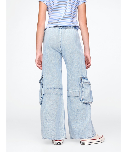 セール】ウルトラソフト バギー カーゴデニム (キッズ)（デニムパンツ