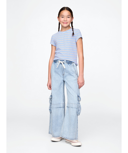 セール】ウルトラソフト バギー カーゴデニム (キッズ)（デニムパンツ