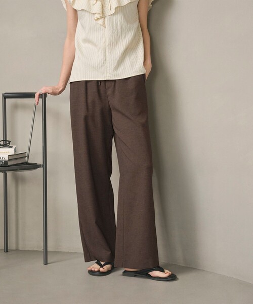 BEAUTY&YOUTH UNITED ARROWS（ビューティーアンドユースユナイテッドアローズ）の「ポリエステルブレンド ドロースト イージーパンツ（その他パンツ・レディース・ダークグレー/ナチュラル/ダークブラウン/ブラック・L/M/S/XS）」の3枚目の写真