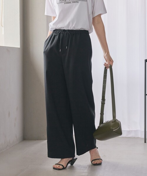 BEAUTY&YOUTH UNITED ARROWS（ビューティーアンドユースユナイテッドアローズ）の「ポリエステルブレンド ドロースト イージーパンツ（その他パンツ・レディース・ダークグレー/ナチュラル/ダークブラウン/ブラック・L/M/S/XS）」の6枚目の写真