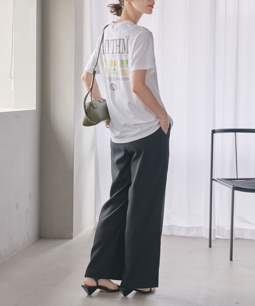 BEAUTY&YOUTH UNITED ARROWS（ビューティーアンドユースユナイテッドアローズ）の「ポリエステルブレンド ドロースト イージーパンツ（その他パンツ・レディース・ダークグレー/ナチュラル/ダークブラウン/ブラック・L/M/S/XS）」の9枚目の写真