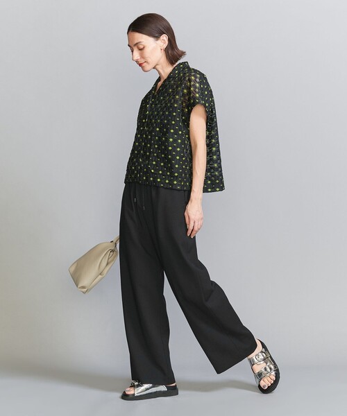 BEAUTY&YOUTH UNITED ARROWS（ビューティーアンドユースユナイテッドアローズ）の「ポリエステルブレンド ドロースト イージーパンツ（その他パンツ・レディース・ダークグレー/ナチュラル/ダークブラウン/ブラック・L/M/S/XS）」の13枚目の写真