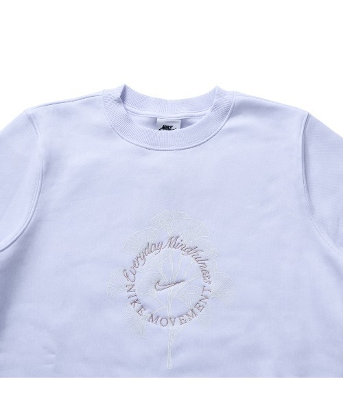 NIKE（ナイキ）の「ナイキ NIKE ナイキ  NSW PHNX FLC STD CREW OPP L/S トップ（スウェット・レディース・オフホワイト/ブルー/ホワイト・M/L）」の18枚目の写真