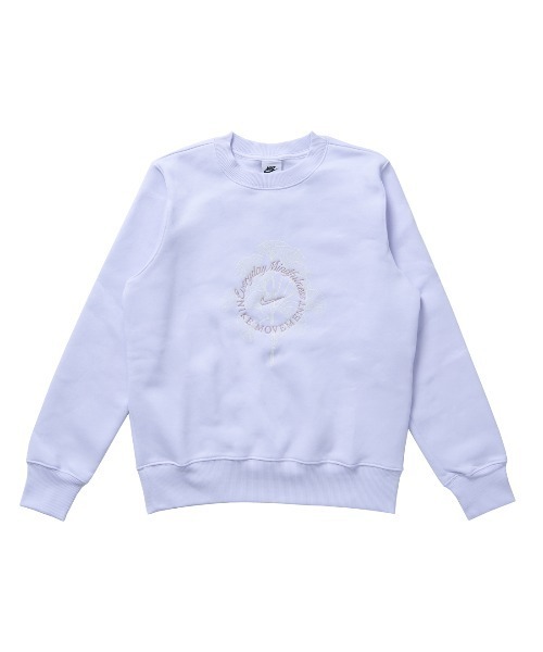 NIKE（ナイキ）の「ナイキ NIKE ナイキ  NSW PHNX FLC STD CREW OPP L/S トップ（スウェット・レディース・オフホワイト/ブルー/ホワイト・M/L）」の22枚目の写真
