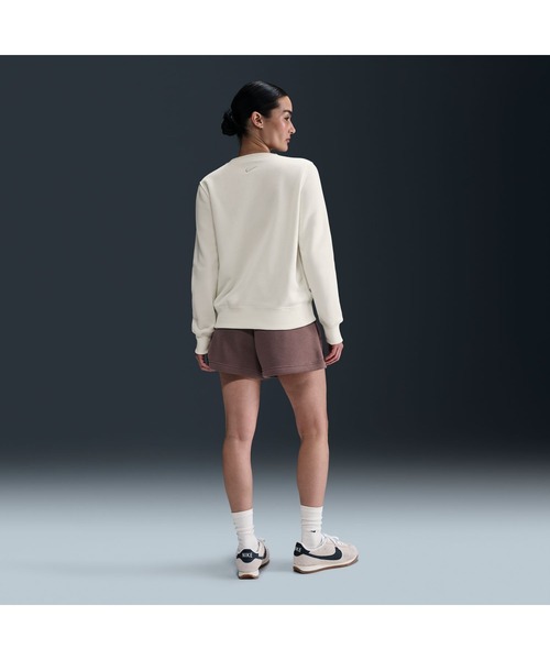 NIKE（ナイキ）の「ナイキ NIKE ナイキ  NSW PHNX FLC STD CREW OPP L/S トップ（スウェット・レディース・オフホワイト/ブルー/ホワイト・M/L）」の8枚目の写真