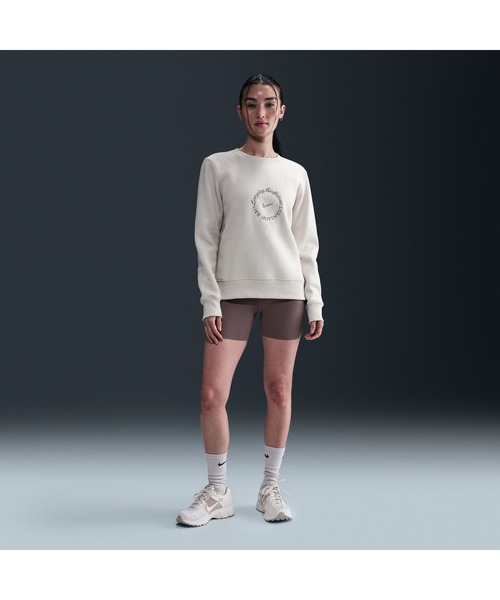 NIKE（ナイキ）の「ナイキ NIKE ナイキ  NSW PHNX FLC STD CREW OPP L/S トップ（スウェット・レディース・オフホワイト/ブルー/ホワイト・M/L）」の12枚目の写真
