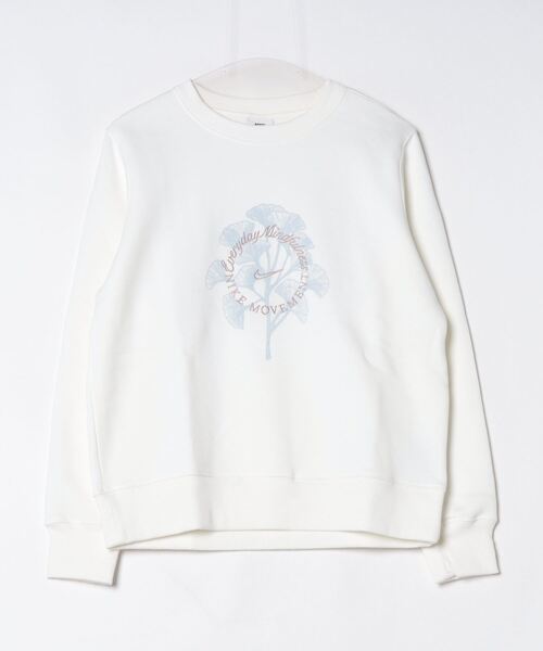 NIKE（ナイキ）の「ナイキ NIKE ナイキ  NSW PHNX FLC STD CREW OPP L/S トップ（スウェット・レディース・オフホワイト/ブルー/ホワイト・M/L）」の16枚目の写真