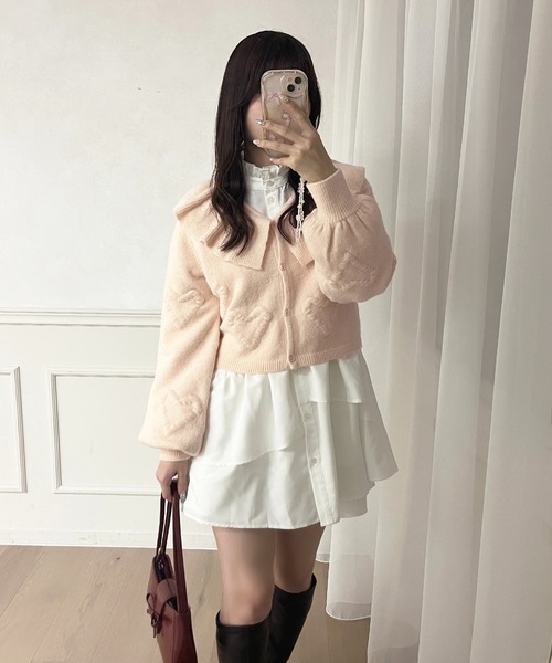 apres jour(アプレジュール)の「チュニックボウタイシャツワンピース【ZOZOTOWN限定アイテム】(シャツワンピース・レディース・オフホワイト/ブラック/ブルー系その他/ライトイエロー・X-LARGE/フリー)」の21枚目の写真