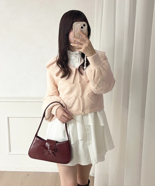 セール】チュニックボウタイシャツワンピース【ZOZOTOWN限定