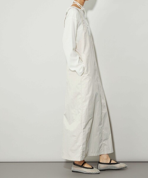 CITEN（シテン）の「＜CITEN＞バックギャザーUネックワンピース（ワンピース・レディース・オフホワイト/ブラック・S/M）」の3枚目の写真