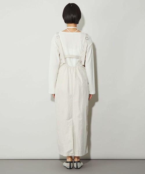 CITEN（シテン）の「＜CITEN＞バックギャザーUネックワンピース（ワンピース・レディース・オフホワイト/ブラック・S/M）」の10枚目の写真