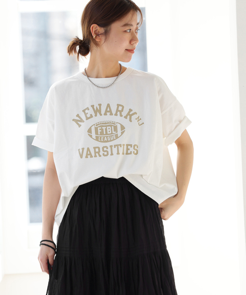 JOURNAL STANDARD relume(ジャーナルスタンダード レリューム)の「ヴィンテージロゴT(Tシャツ/カットソー・レディース・ブラック系その他/ブラック/ホワイト/ホワイト系その他・FREE)」の3枚目の写真