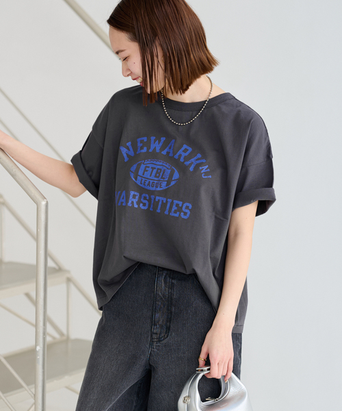 JOURNAL STANDARD relume(ジャーナルスタンダード レリューム)の「ヴィンテージロゴT(Tシャツ/カットソー・レディース・ブラック系その他/ブラック/ホワイト/ホワイト系その他・FREE)」の8枚目の写真