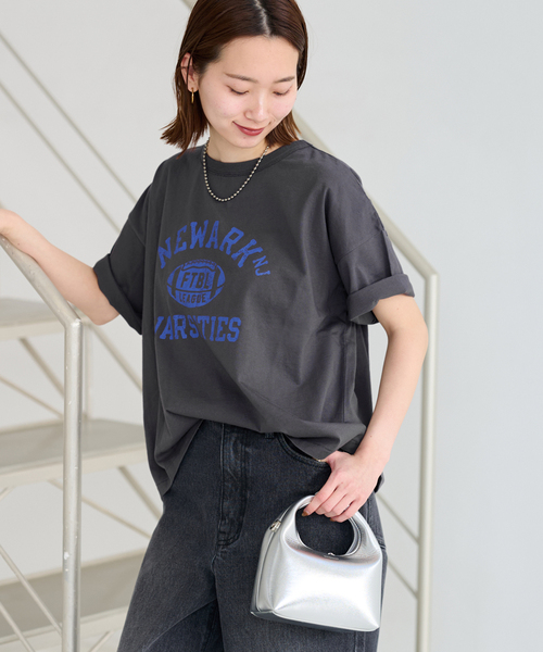JOURNAL STANDARD relume(ジャーナルスタンダード レリューム)の「ヴィンテージロゴT(Tシャツ/カットソー・レディース・ブラック系その他/ブラック/ホワイト/ホワイト系その他・FREE)」の9枚目の写真