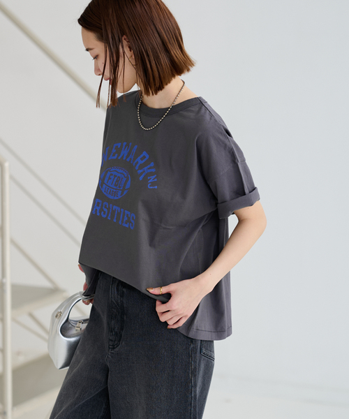 JOURNAL STANDARD relume(ジャーナルスタンダード レリューム)の「ヴィンテージロゴT(Tシャツ/カットソー・レディース・ブラック系その他/ブラック/ホワイト/ホワイト系その他・FREE)」の10枚目の写真