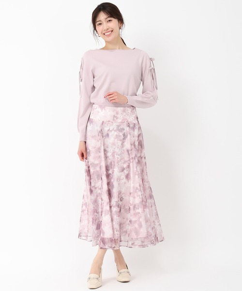 MISCH MASCH(ミッシュマッシュ)の「インクフラワーメッシュスカート(スカート・レディース・イエロー/ピンク/グリーン・S/M)」の12枚目の写真