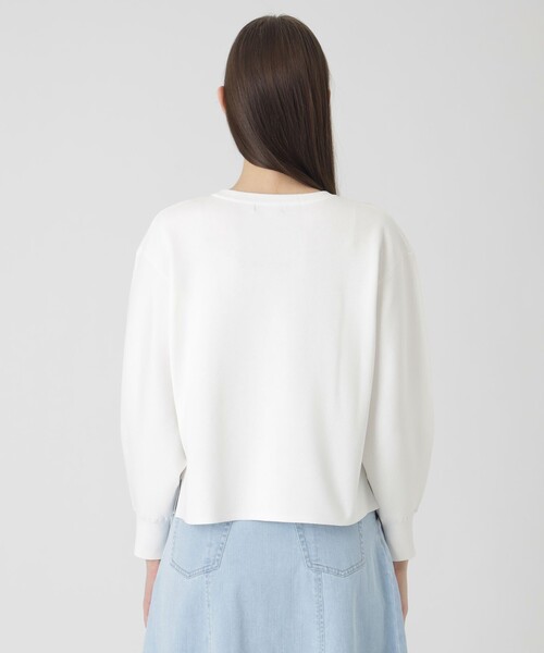 BLUE LABEL CRESTBRIDGE（ブルーレーベルクレストブリッジ）の「コットンポリエステルスムースニットプルオーバー（ニット/セーター・レディース・レッド系その他/ダークネイビー/イエロー/オフホワイト/ブルー・38）」の8枚目の写真