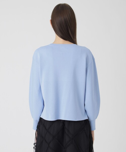 BLUE LABEL CRESTBRIDGE（ブルーレーベルクレストブリッジ）の「コットンポリエステルスムースニットプルオーバー（ニット/セーター・レディース・レッド系その他/ダークネイビー/イエロー/オフホワイト/ブルー・38）」の18枚目の写真
