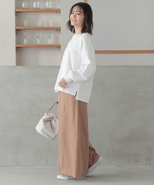 n'OrLABEL(ノアールレーベル)の「パフスリーブカットソー(Tシャツ/カットソー・レディース・ブルー/オフホワイト/ピンク/ブラック・1/2)」の9枚目の写真