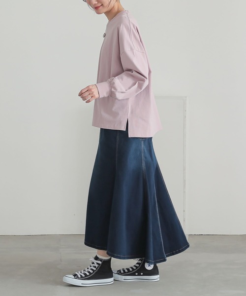 n'OrLABEL(ノアールレーベル)の「パフスリーブカットソー(Tシャツ/カットソー・レディース・ブルー/オフホワイト/ピンク/ブラック・1/2)」の15枚目の写真
