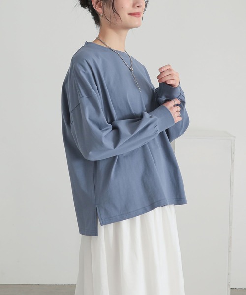 n'OrLABEL(ノアールレーベル)の「パフスリーブカットソー(Tシャツ/カットソー・レディース・ブルー/オフホワイト/ピンク/ブラック・1/2)」の17枚目の写真