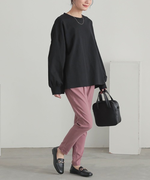 n'OrLABEL(ノアールレーベル)の「パフスリーブカットソー(Tシャツ/カットソー・レディース・ブルー/オフホワイト/ピンク/ブラック・1/2)」の11枚目の写真
