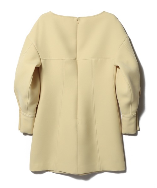 ESTNATION(エストネーション)の「ESTNATION / ポリエステル ダブルクロス ミニワンピース(ワンピース・レディース・ブラック/イエロー・36/38)」の7枚目の写真