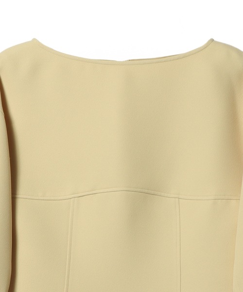 ESTNATION(エストネーション)の「ESTNATION / ポリエステル ダブルクロス ミニワンピース(ワンピース・レディース・ブラック/イエロー・36/38)」の6枚目の写真