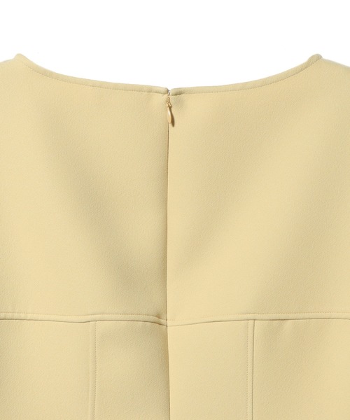 ESTNATION(エストネーション)の「ESTNATION / ポリエステル ダブルクロス ミニワンピース(ワンピース・レディース・ブラック/イエロー・36/38)」の5枚目の写真