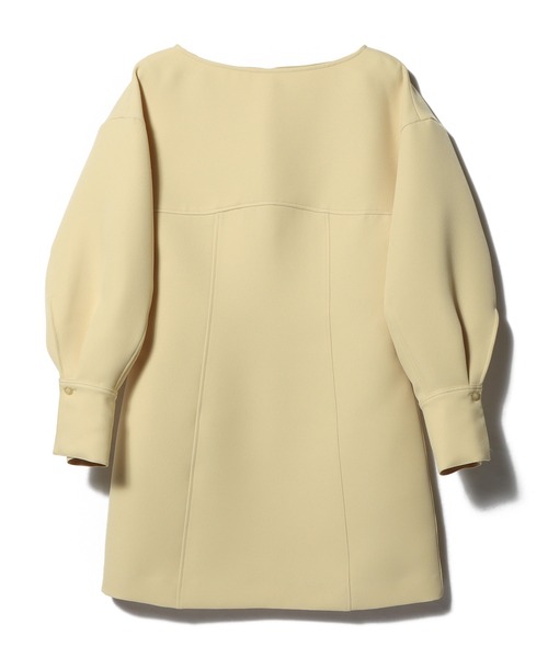 ESTNATION(エストネーション)の「ESTNATION / ポリエステル ダブルクロス ミニワンピース(ワンピース・レディース・ブラック/イエロー・36/38)」の11枚目の写真