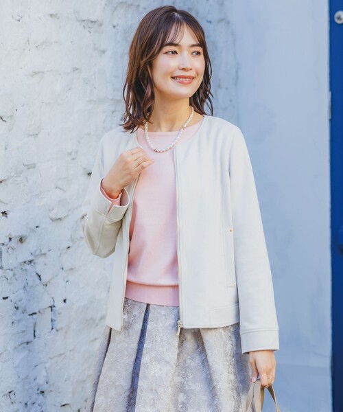 セール】【通勤／M・Lサイズ展開】カットフェイクスエードジャケット