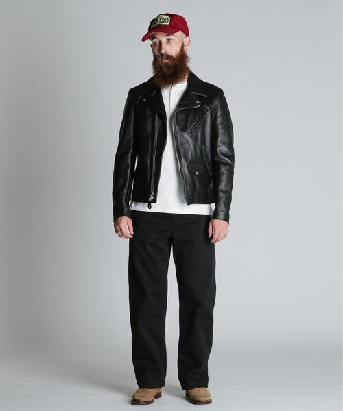 schott(ショット)の「Schott/ショット/ 228US LAMB RIDERS JACKET/ラムレザー ライダースジャケット(ライダースジャケット・メンズ・ブラック・34/44/40/38/42/36)」の20枚目の写真