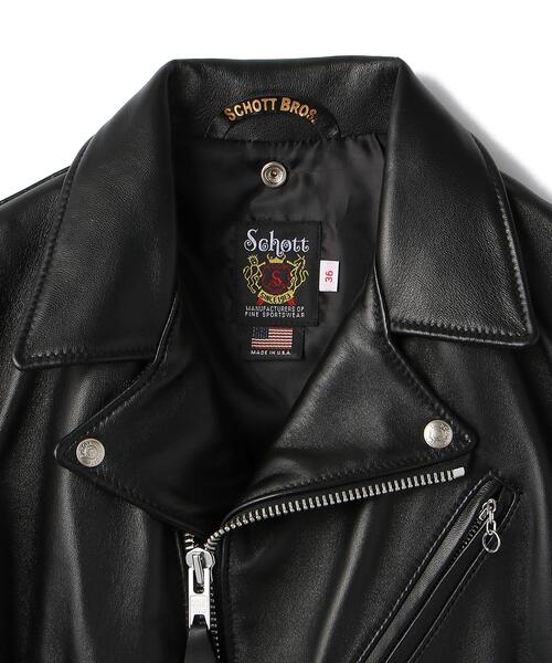 schott(ショット)の「Schott/ショット/ 228US LAMB RIDERS JACKET/ラムレザー ライダースジャケット(ライダースジャケット・メンズ・ブラック・34/44/40/38/42/36)」の14枚目の写真