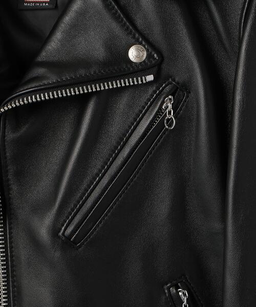 schott(ショット)の「Schott/ショット/ 228US LAMB RIDERS JACKET/ラムレザー ライダースジャケット(ライダースジャケット・メンズ・ブラック・34/44/40/38/42/36)」の10枚目の写真
