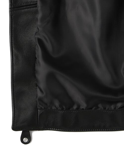 schott(ショット)の「Schott/ショット/ 228US LAMB RIDERS JACKET/ラムレザー ライダースジャケット(ライダースジャケット・メンズ・ブラック・34/44/40/38/42/36)」の9枚目の写真