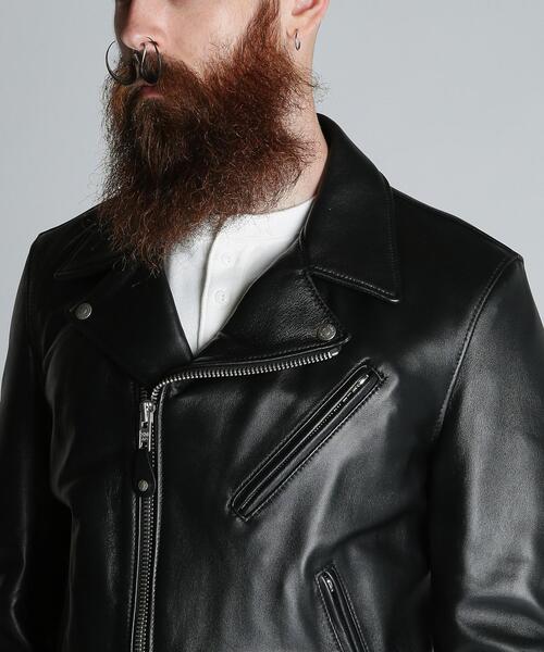 schott(ショット)の「Schott/ショット/ 228US LAMB RIDERS JACKET/ラムレザー ライダースジャケット(ライダースジャケット・メンズ・ブラック・34/44/40/38/42/36)」の6枚目の写真