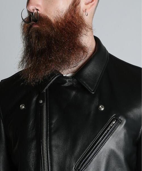 schott(ショット)の「Schott/ショット/ 228US LAMB RIDERS JACKET/ラムレザー ライダースジャケット(ライダースジャケット・メンズ・ブラック・34/44/40/38/42/36)」の5枚目の写真
