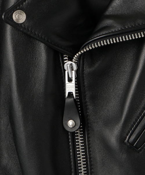 schott(ショット)の「Schott/ショット/ 228US LAMB RIDERS JACKET/ラムレザー ライダースジャケット(ライダースジャケット・メンズ・ブラック・34/44/40/38/42/36)」の6枚目の写真