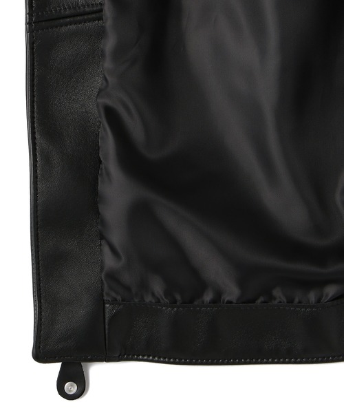 schott(ショット)の「Schott/ショット/ 228US LAMB RIDERS JACKET/ラムレザー ライダースジャケット(ライダースジャケット・メンズ・ブラック・34/44/40/38/42/36)」の9枚目の写真