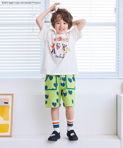 The Beatles(ザビートルズ)の「【The Beatles】別注イラストTシャツ(Tシャツ/カットソー・キッズ・チャコール/ホワイト・150/140/130/120/110/100/90/80)」の6枚目の写真