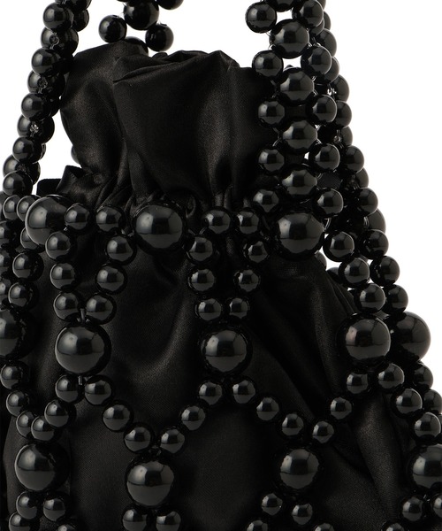 ROPE' PICNIC（ロペピクニック）の「ポーチ付きビーズハンドバッグ（ハンドバッグ・レディース・ブラック/オフホワイト・FREE）」の14枚目の写真