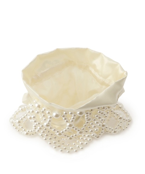 ROPE' PICNIC（ロペピクニック）の「ポーチ付きビーズハンドバッグ（ハンドバッグ・レディース・ブラック/オフホワイト・FREE）」の7枚目の写真