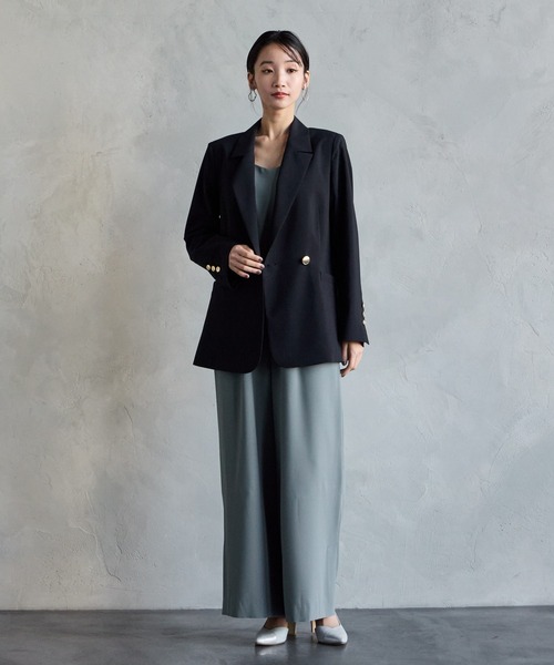 AIMER(エメ)の「【WEB限定】チュールフリルベスト×キャミソールオールインワン セットパーティードレス 結婚式 お呼ばれ ドレス 20代 30代 40代(パンツドレス・レディース・イエロー/グリーン系その他/ブラック/ブラウン/スモーキーグリーン系/ネイビー・LARGE/MEDIUM/SMALL)」の20枚目の写真