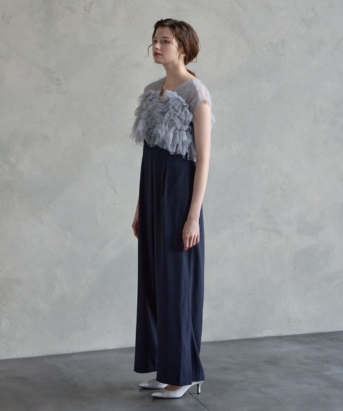 AIMER（エメ）の「【WEB限定】チュールフリルベスト×キャミソール