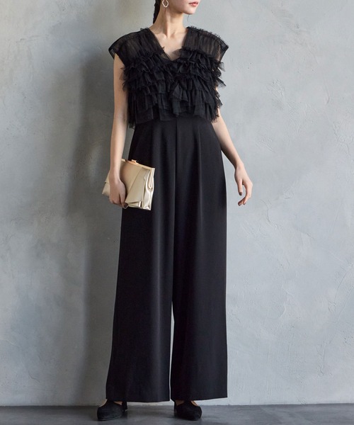 AIMER（エメ）の「【WEB限定】チュールフリルベスト×キャミソール