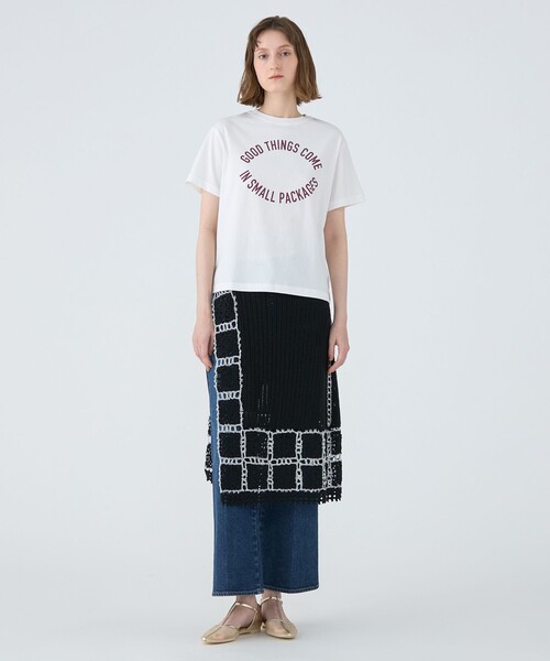 MACPHEE(マカフィー)の「コットンロゴプリント Tシャツ(Tシャツ/カットソー・レディース・ブラック/ホワイト・S)」の3枚目の写真