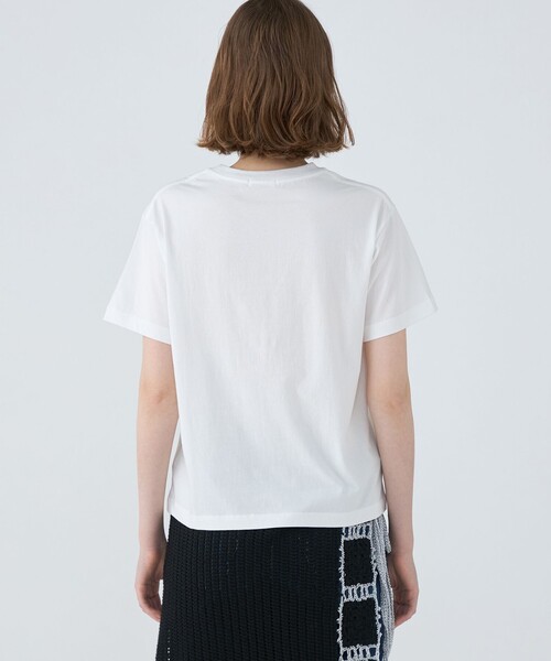 MACPHEE(マカフィー)の「コットンロゴプリント Tシャツ(Tシャツ/カットソー・レディース・ブラック/ホワイト・S)」の6枚目の写真